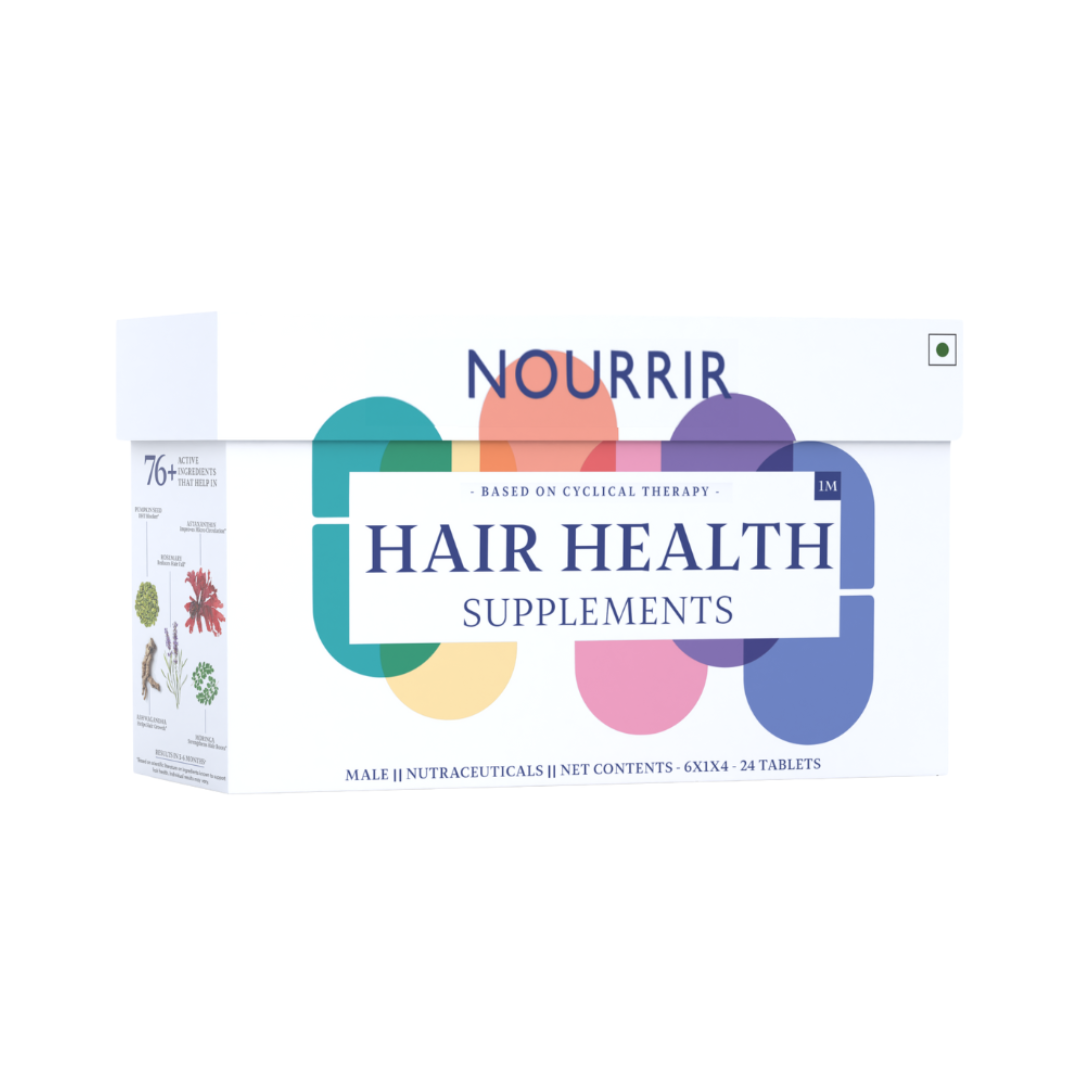 Everyday Hair Health Tablets (Male) - For Hair Growth & Hairfall Reduction