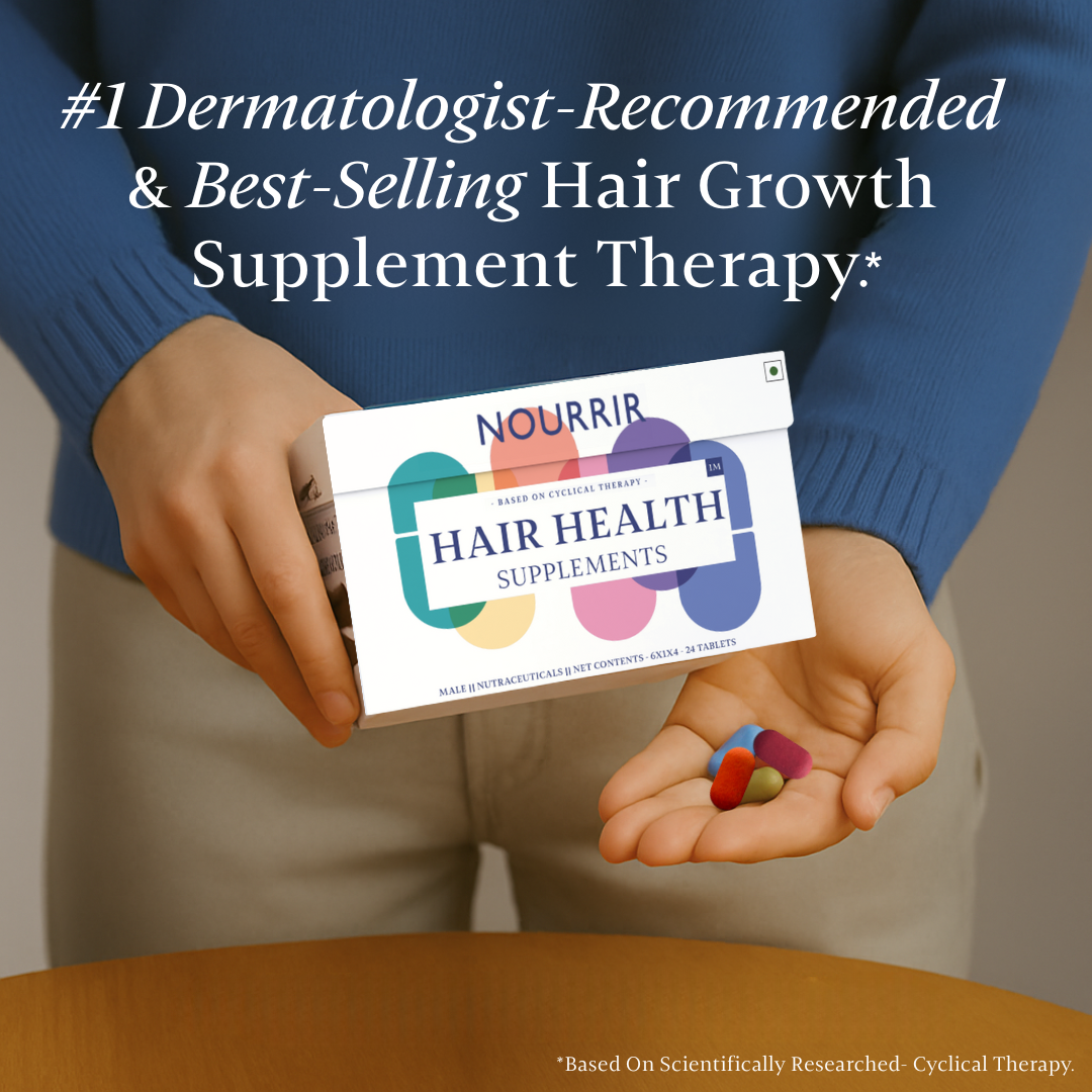 Everyday Hair Health Tablets (Male) - For Hair Growth & Hairfall Reduction