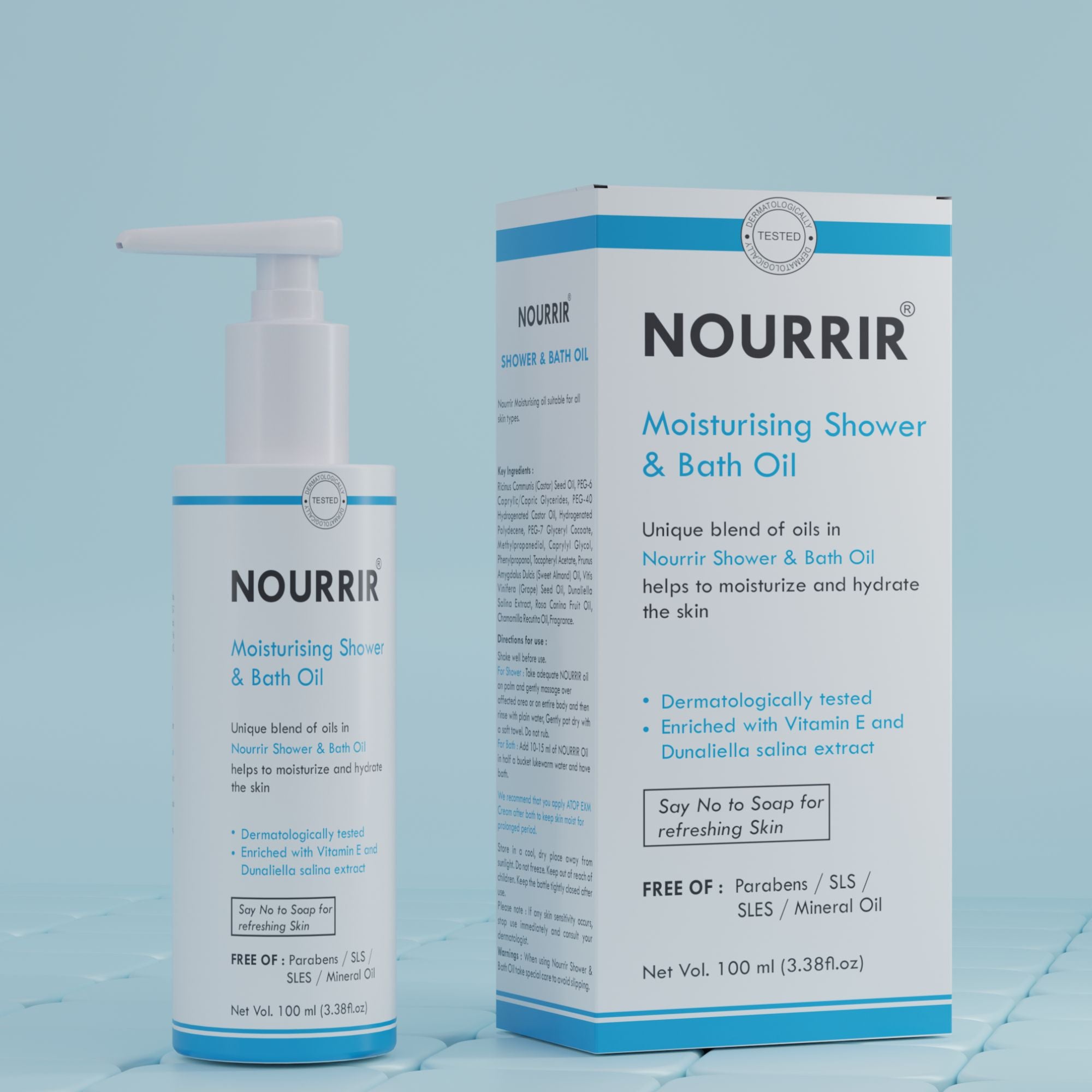 NOURRIR Moisturising Shower & Bath Oil – The Ultimate Hydration for Your Skin