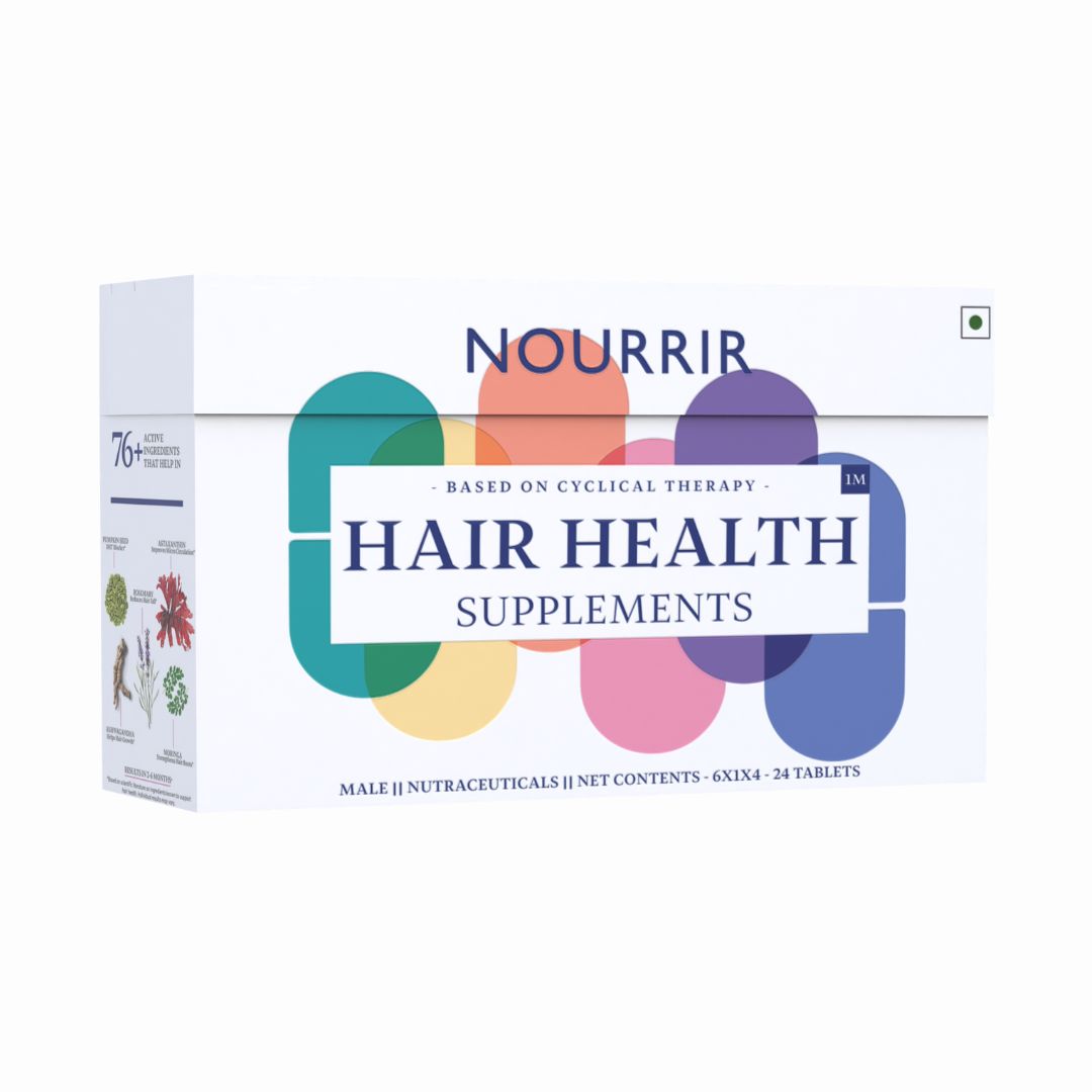 Everyday Hair Health Tablets (Male) - For Hair Growth & Hairfall Reduction