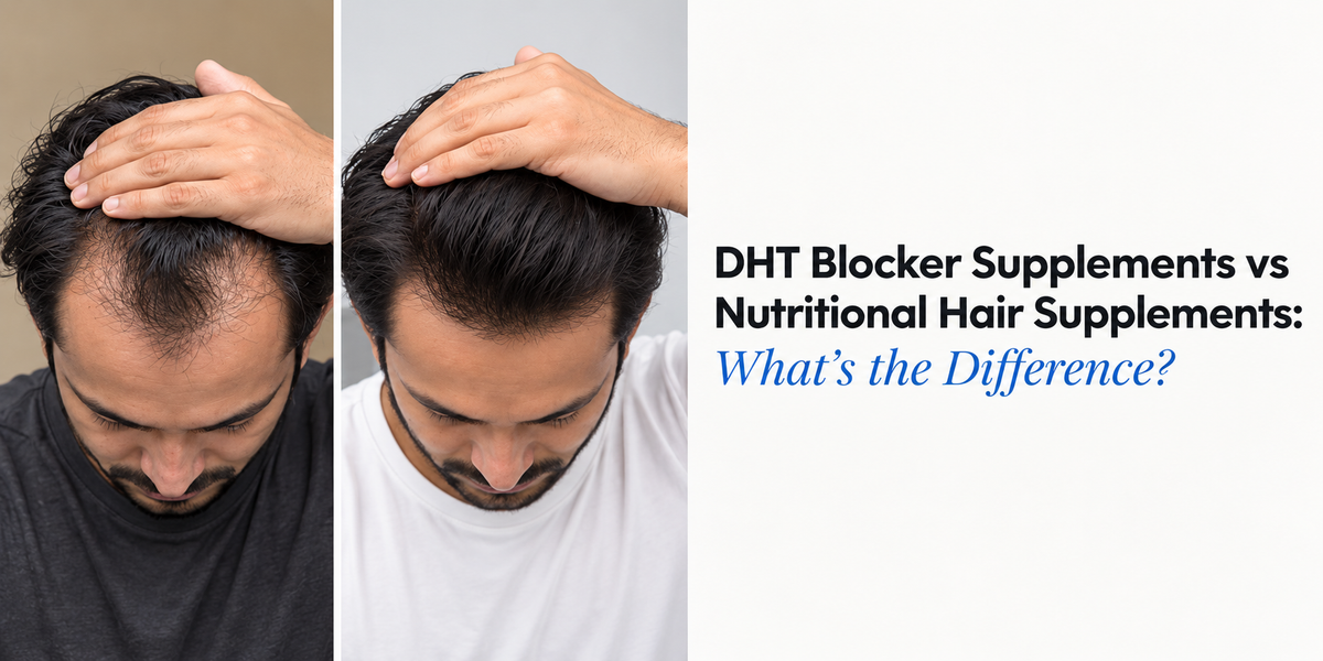 DHT Blocker Supplements vs Nutritional Hair Supplements: What's the Difference?