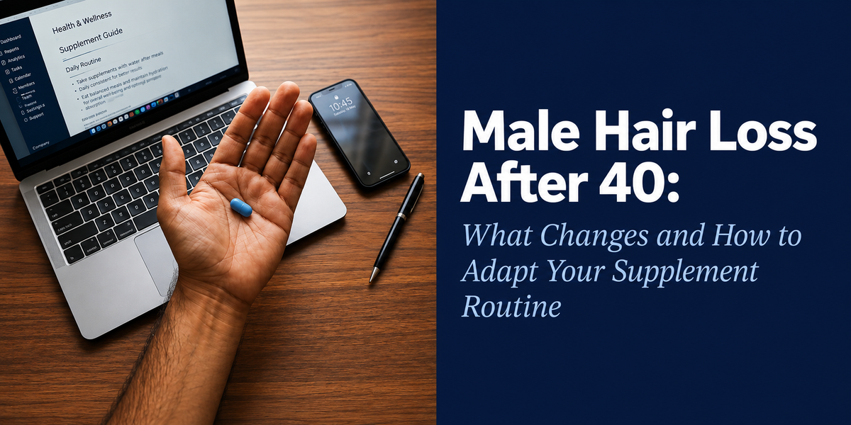 Male Hair Loss After 40: What Changes and How to Adapt Your Supplement Routine