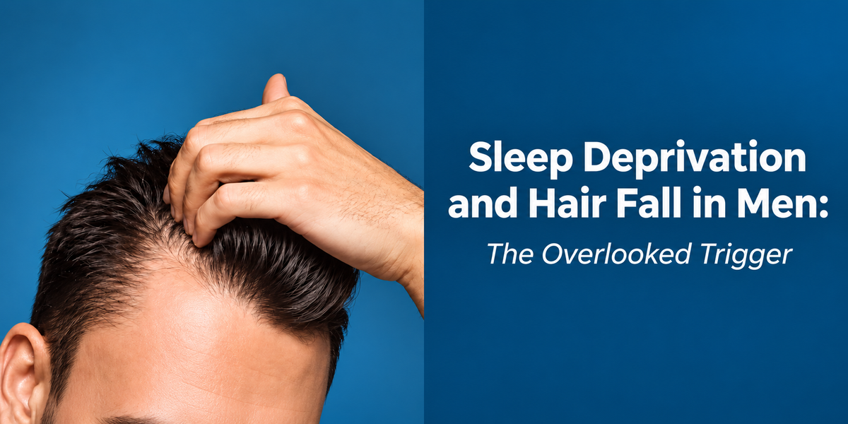 Sleep deprivation and hair fall in men