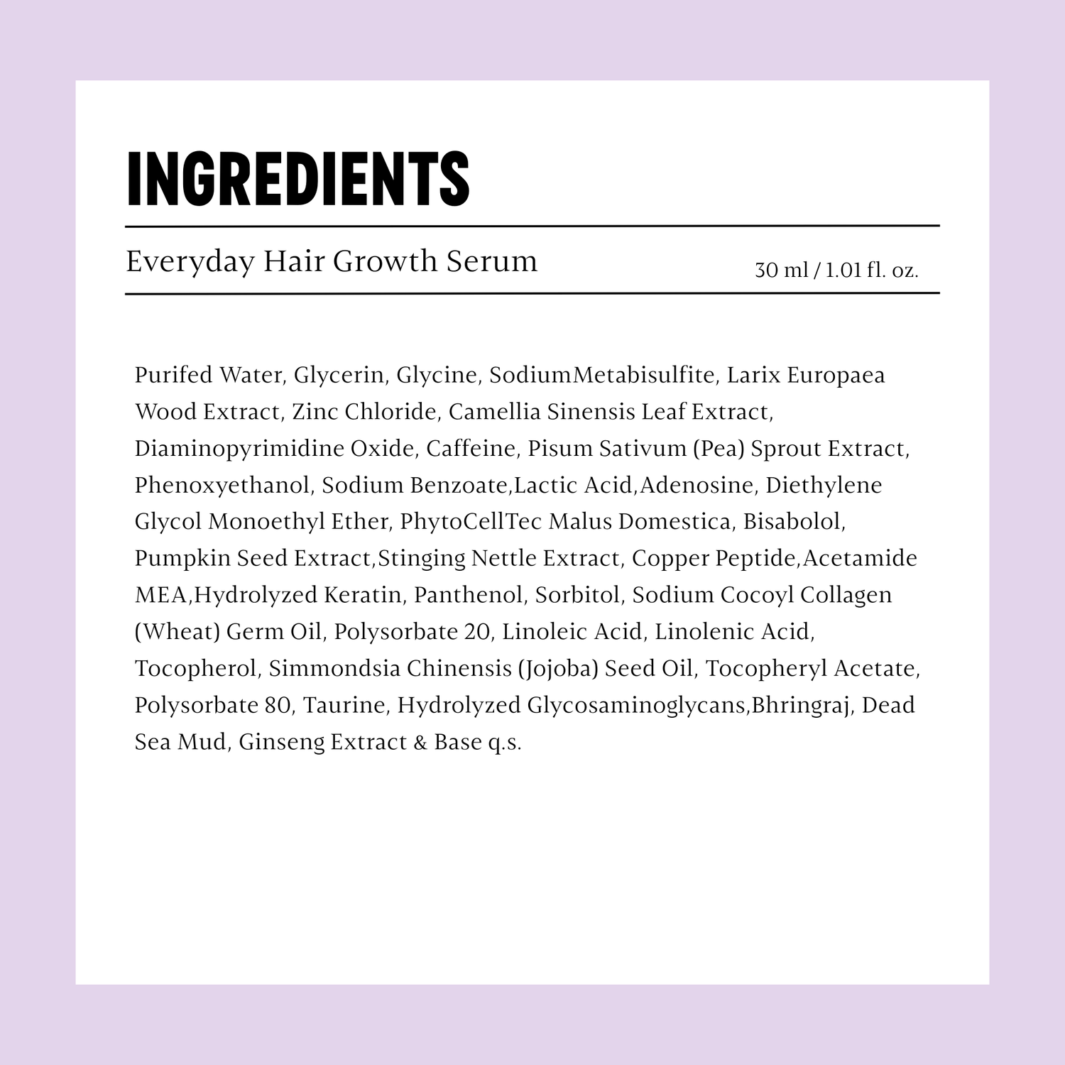 NOURRIR Everyday Hair Growth Serum